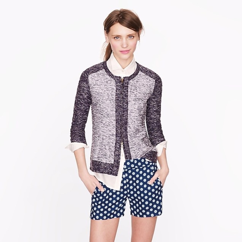 J. Crew Indigo Dot Short